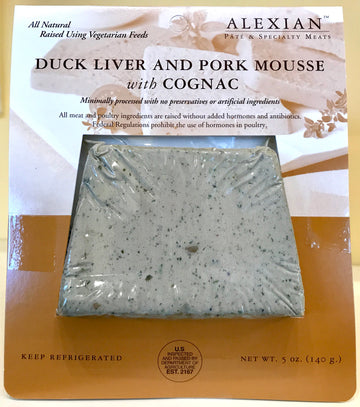 Alexian Pâté Duck Liver and Pork Mousse with Cognac 5oz