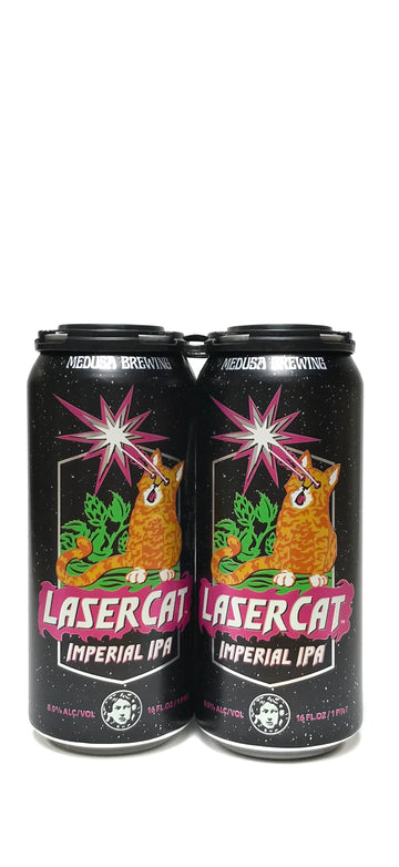 Medusa Brewing Laser Cat Imperial IPA 16oz Can 4-Pack