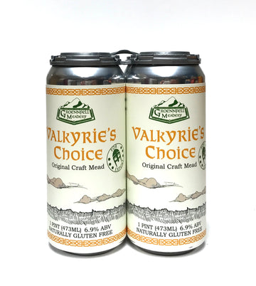 Groennfell Meadery Valkyrie’s Choice Original Craft Mead 16oz Can 4-Pack
