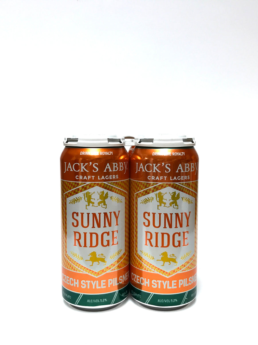 Jack’s Abby Sunny Ridge Pilsner 16oz Can 4-Pack