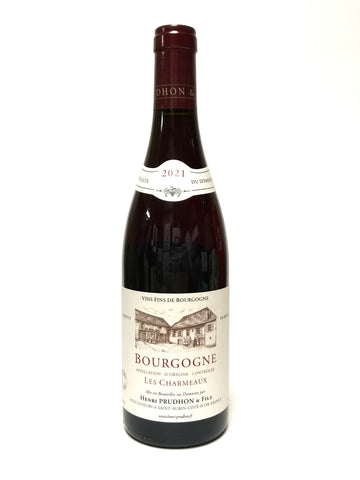 Prudhon, Henri 2021 Bourgogne Rouge “Les Charmeaux”