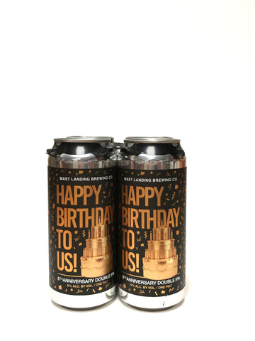 Mast Landing Happy Birthday To Us! 8th Anniversay DIPA 16oz Can 4-Pack