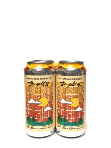 Mast Landing The Gold Of Sunshine West Coast IPA 16oz Can 4-Pack