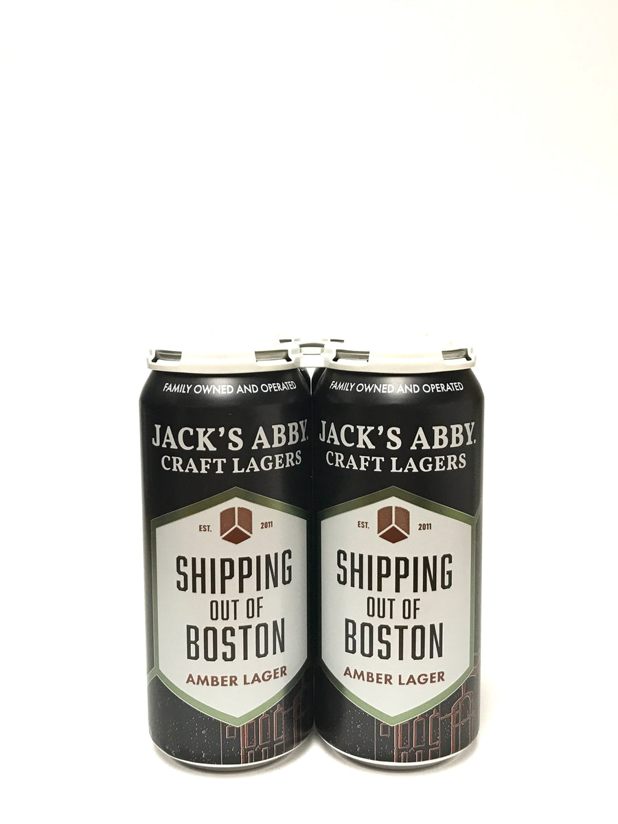 Jack’s Abby Shipping Out Of Boston Amber Lager 16oz Can 4-Pack