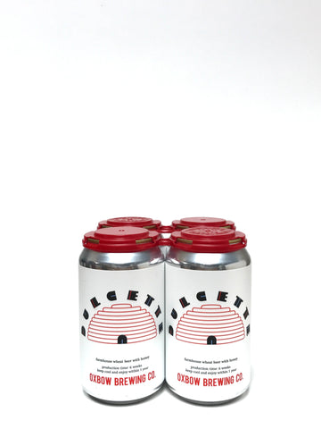Oxbow Dulcette Farmhouse Wheat Beer With Honey 12oz Can 4-Pack
