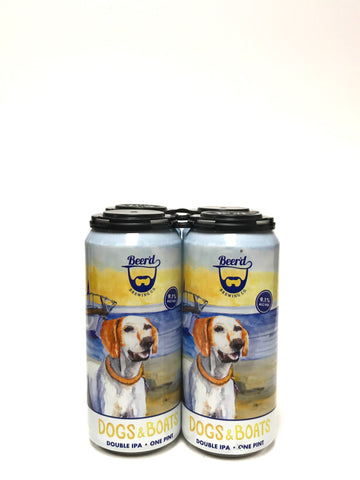 Beer’d Dogs & Boats DIPA 16oz Can 4-Pack