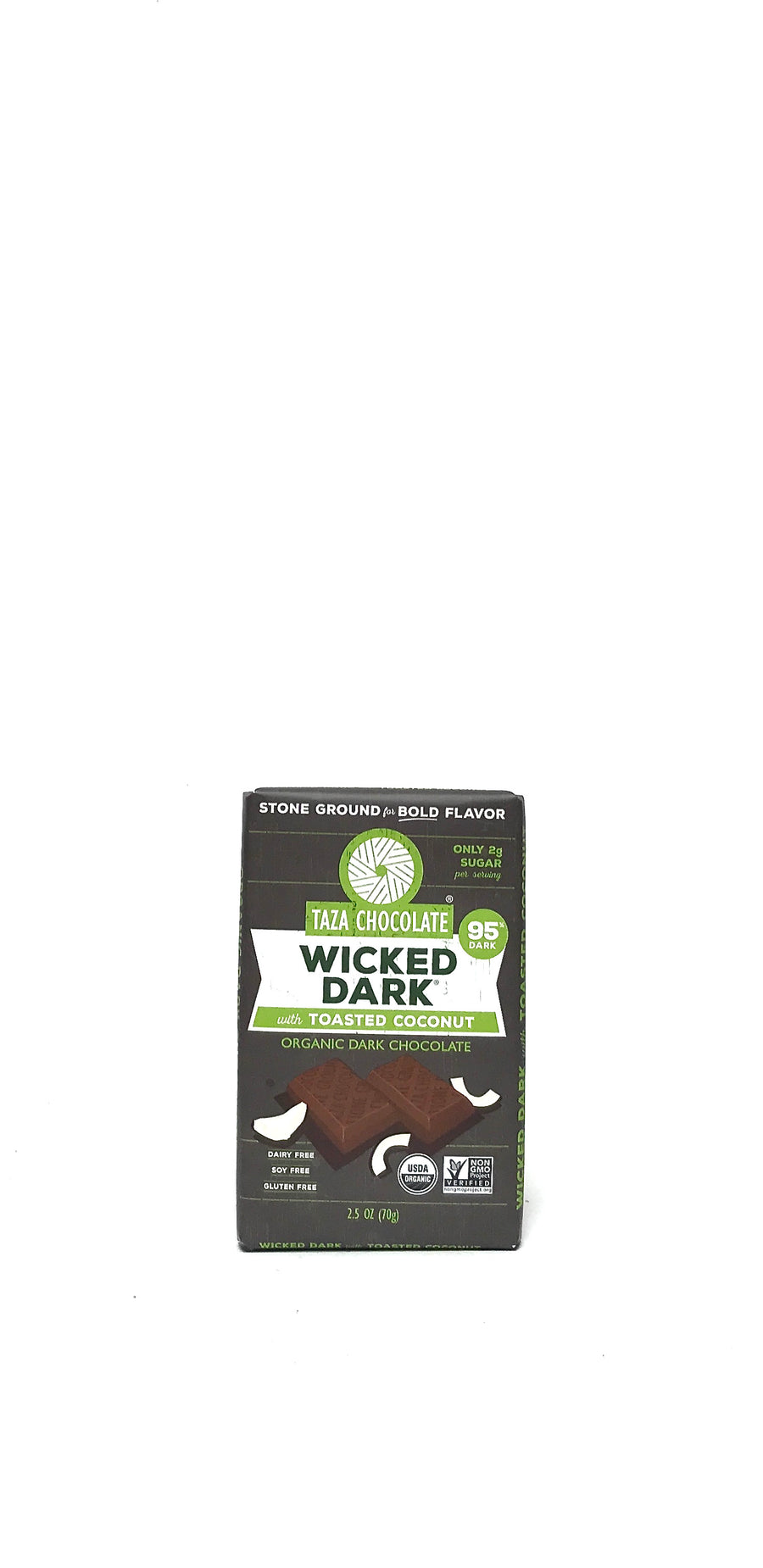 Taza Dark Chocolate Wicked Dark with Toasted Coconut 2.5oz