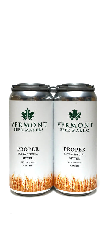 Vermont Beer Makers Proper ESB 16oz Can 4-Pack