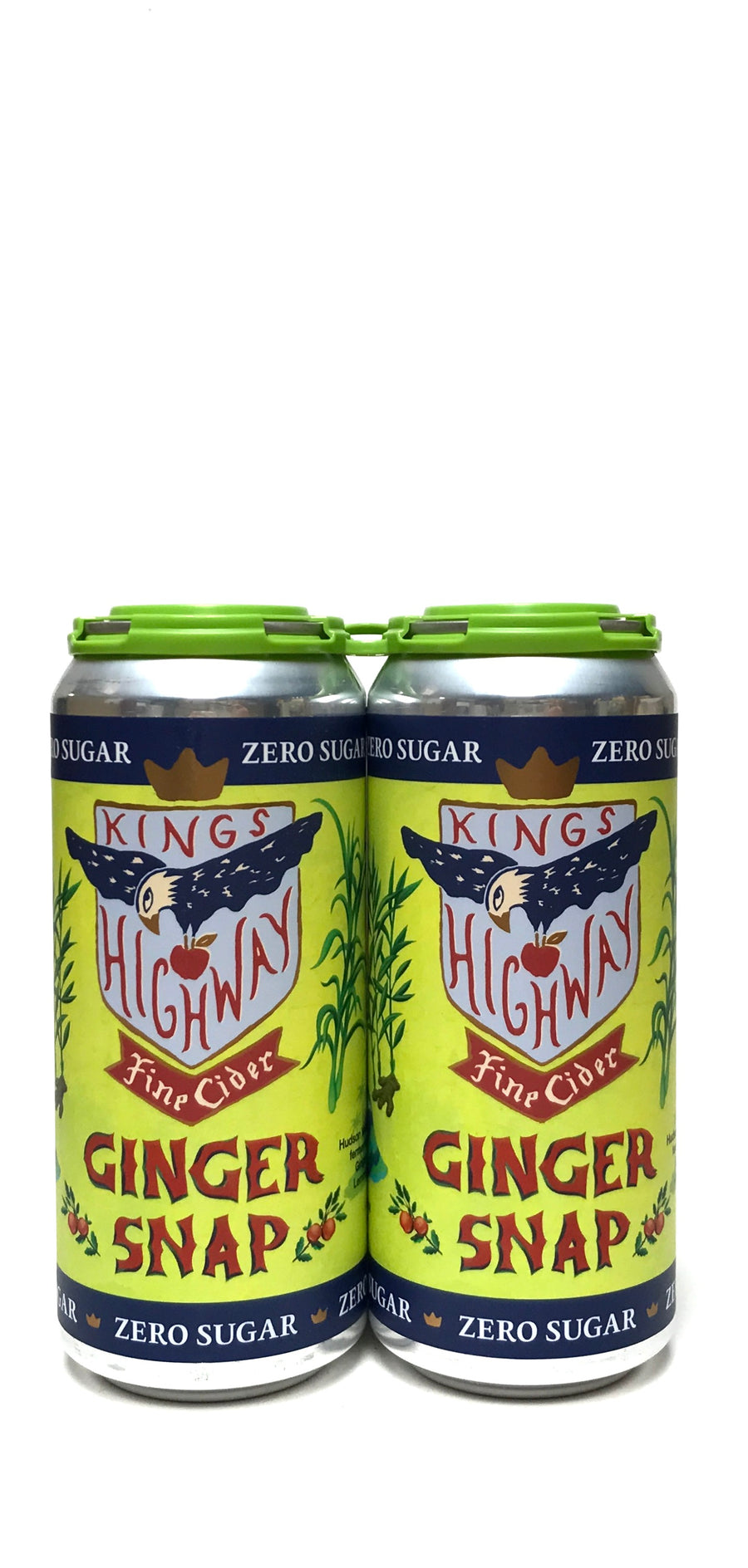 Kings Highway Fine Cider Ginger Snap 16oz Can 4-Pack