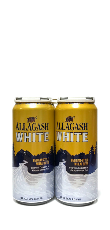 Allagash White Wheat Beer 16oz Can 4-Pack