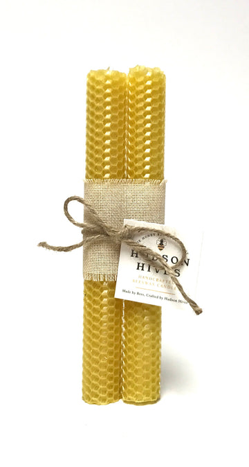 Hudson Hives Handcrafted Beeswax Candles (Pair)